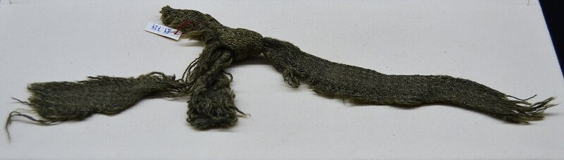 Pedaços de tecido, função desconhecida, mina de sal de Hallstatt.jpg